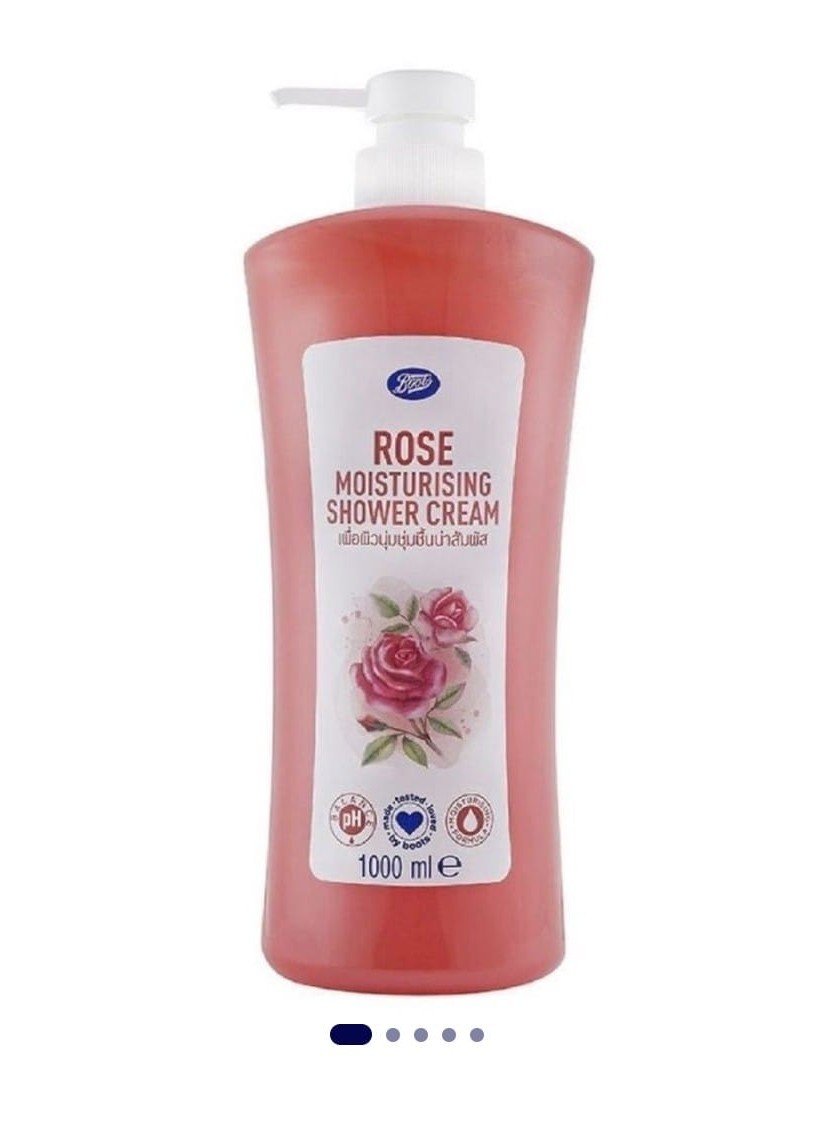 Boots Rose Moisturising Shower Cream - 1000ml