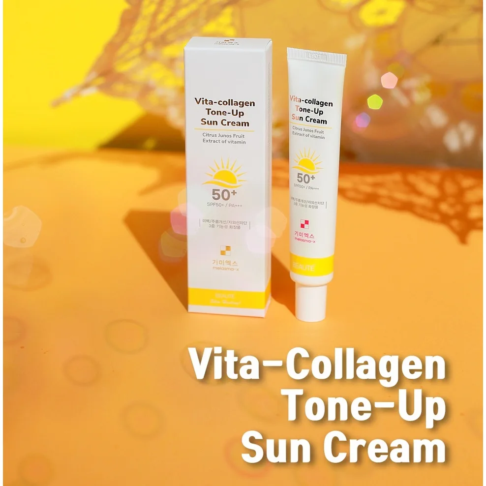 Beaute Melasma-X Vita-Collagen Tone-Up Sun Cream SPF50+ PA+++ - 45ml