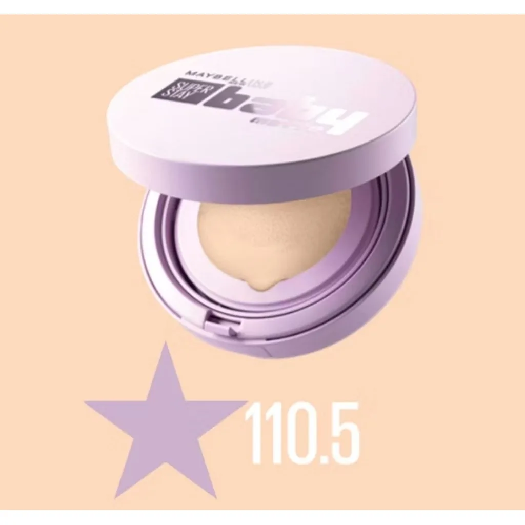 Maybelline New York Super Stay Up to 24H Baby Matte Cushion Foundation.