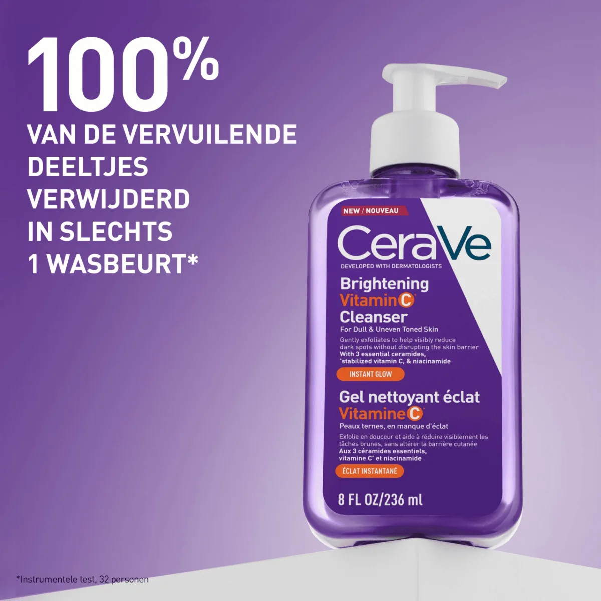 CeraVe Brightening Vitamin C Cleanser - 236ml angle 2
